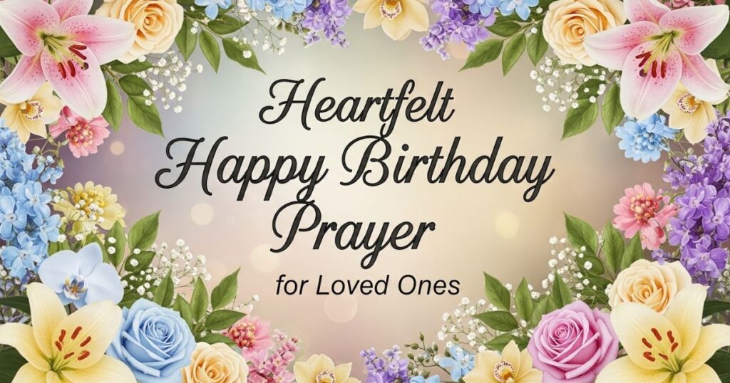 Heartfelt Happy Birthday Prayer for Loved Ones