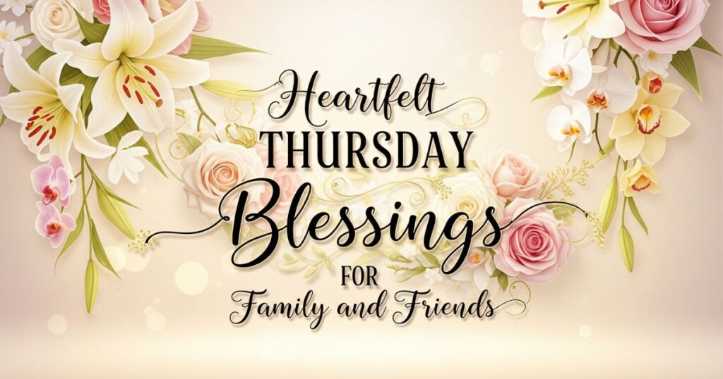 Heartfelt Thursday Blessings for Family and Friends