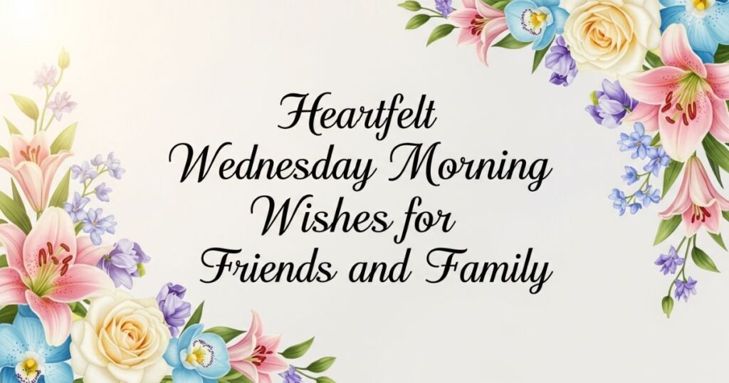 Heartfelt Wednesday Morning Wishes for Friends and Family