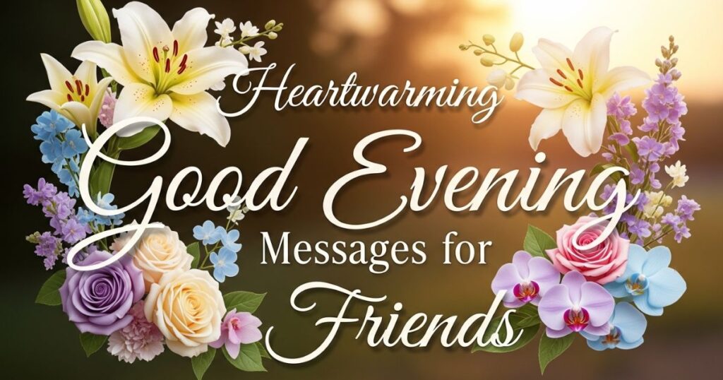 Heartwarming Good Evening Messages for Friends