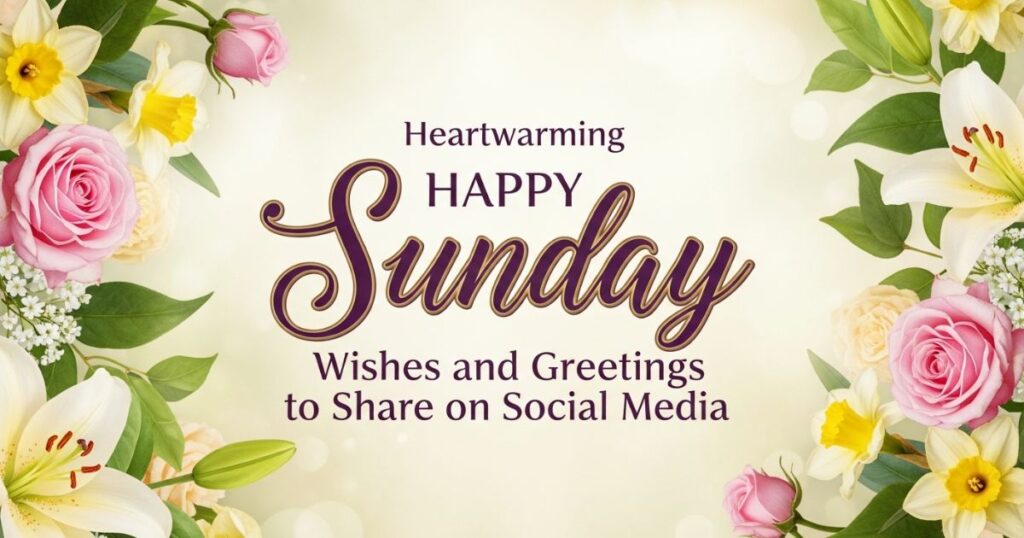 Heartwarming Happy Sunday Wishes and Greetings to Share on Social Media