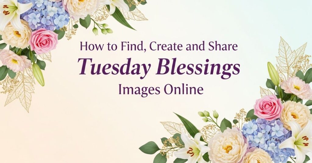 How to Find, Create and Share Tuesday Blessings Images Online