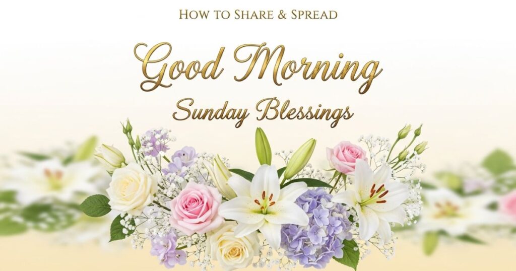 How to Share & Spread Good Morning Sunday Blessings