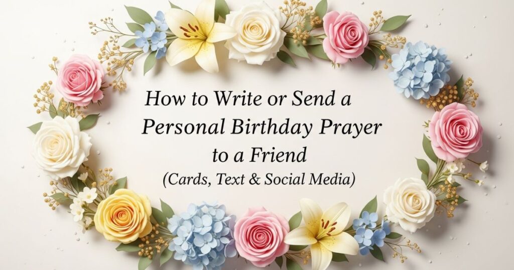 How to Write or Send a Personal Birthday Prayer to a Friend (Cards, Text & Social Media)