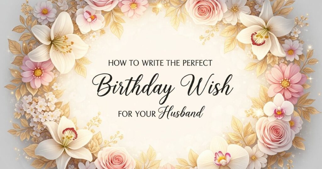 How to Write the Perfect Birthday Wish for Your Husband