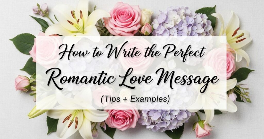 How to Write the Perfect Romantic Love Message (Tips + Examples)