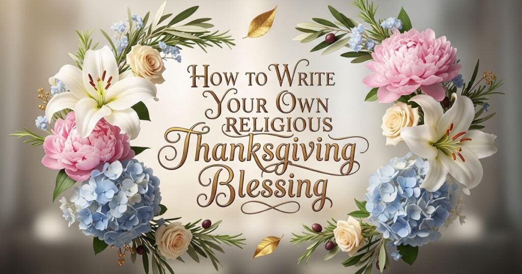 How to Write Your Own Religious Thanksgiving Blessing