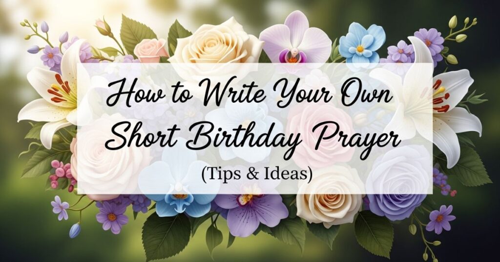 How to Write Your Own Short Birthday Prayer (Tips & Ideas)