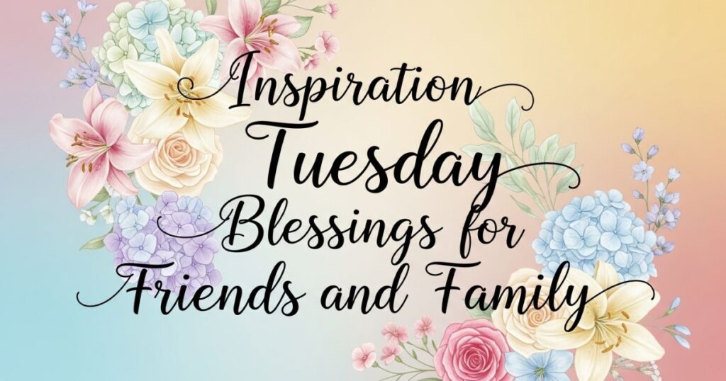 Inspiration Tuesday Blessings for Friends and Family
