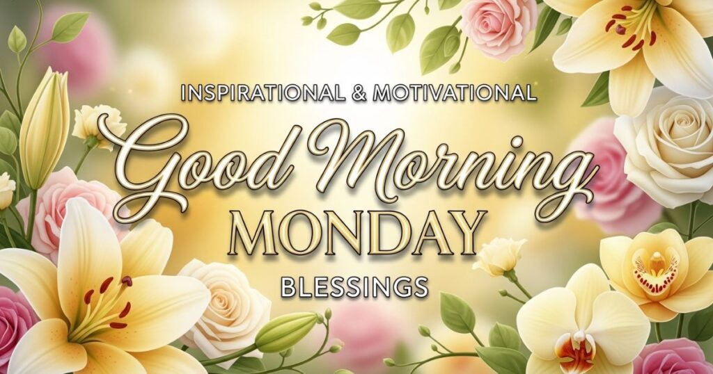 Inspirational & Motivational Good Morning Monday Blessings