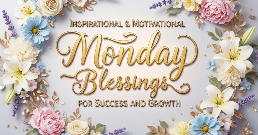 Inspirational & Motivational Monday Blessings for Success and Growth
