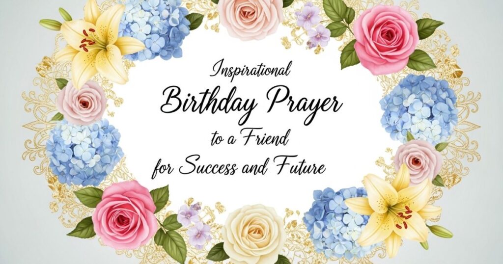 Inspirational Birthday Prayer to a Friend for Success and Future
