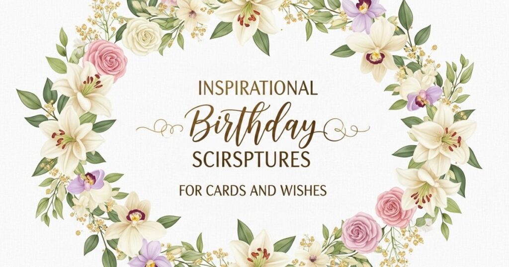 Inspirational Birthday Scriptures for Cards and Wishes