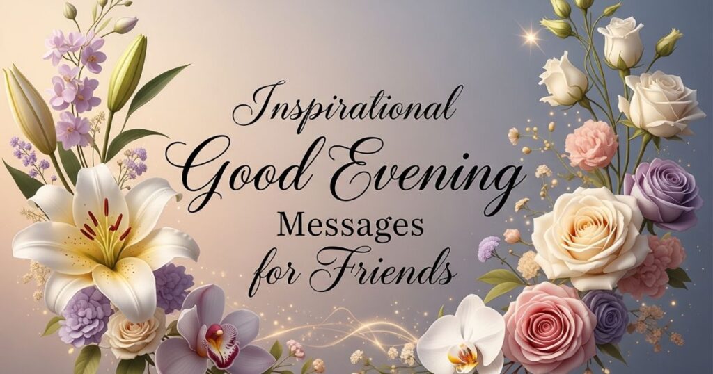 Inspirational Good Evening Messages for Friends