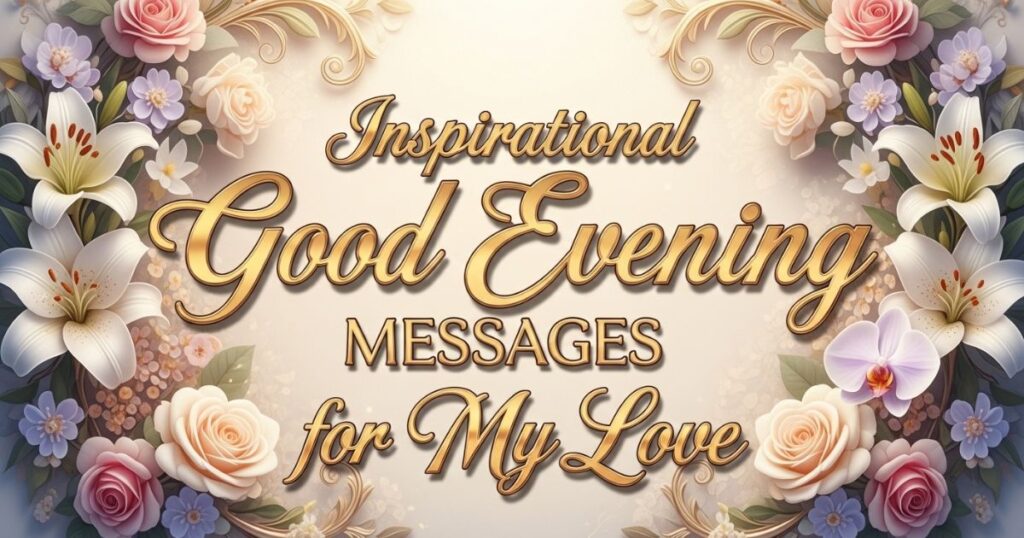 Inspirational Good Evening Messages for My Love