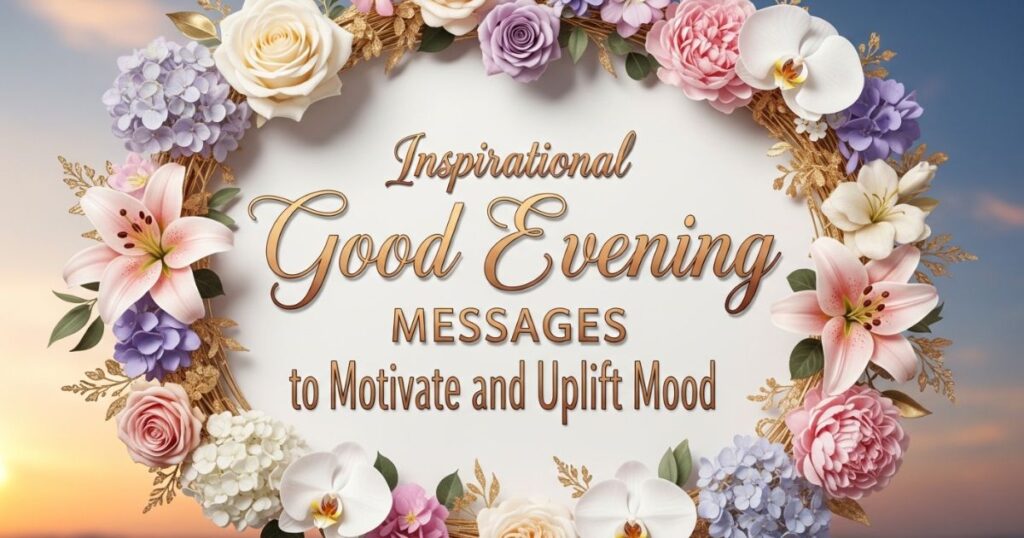 Inspirational Good Evening Messages to Motivate and Uplift Mood