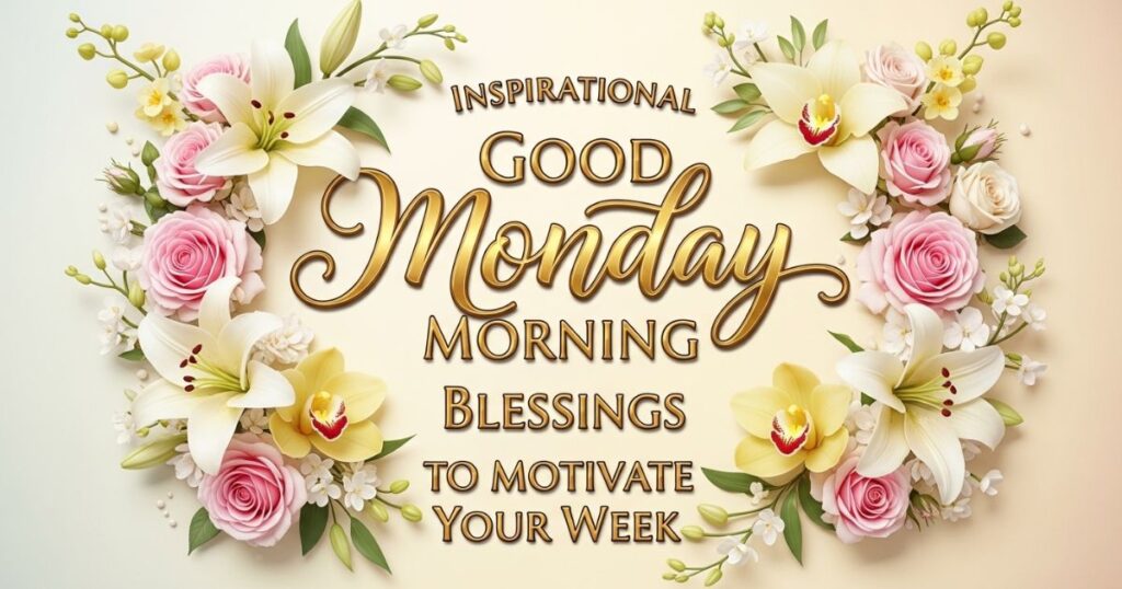 Inspirational Good Monday Morning Blessings to Motivate Your Week