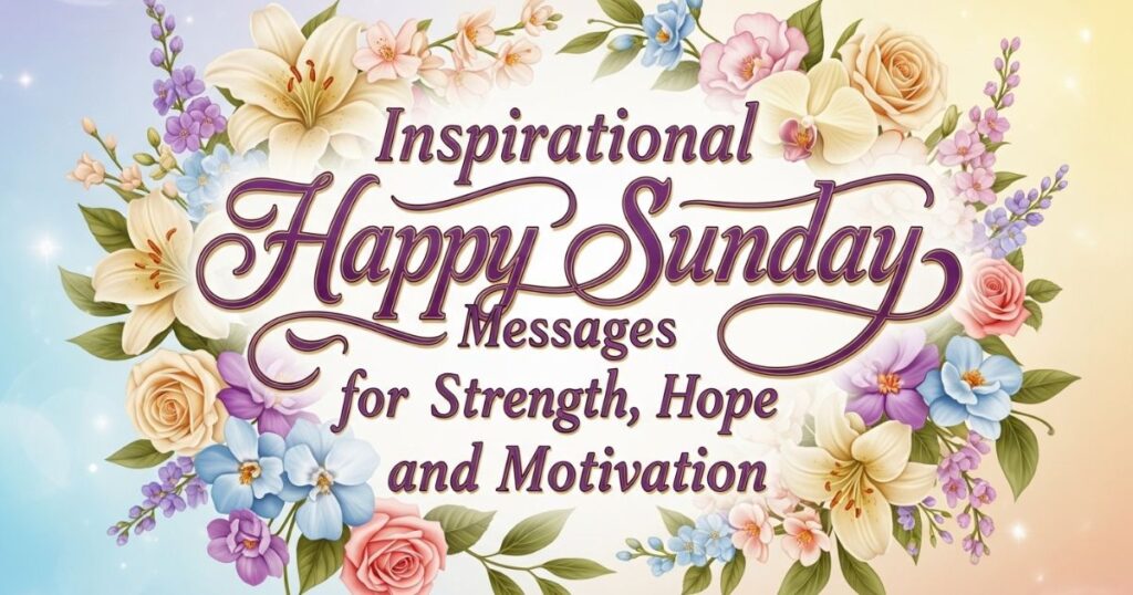 Inspirational Happy Sunday Messages for Strength, Hope, and Motivation