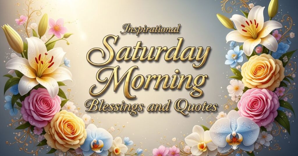 Inspirational Saturday Morning Blessings and Quotes