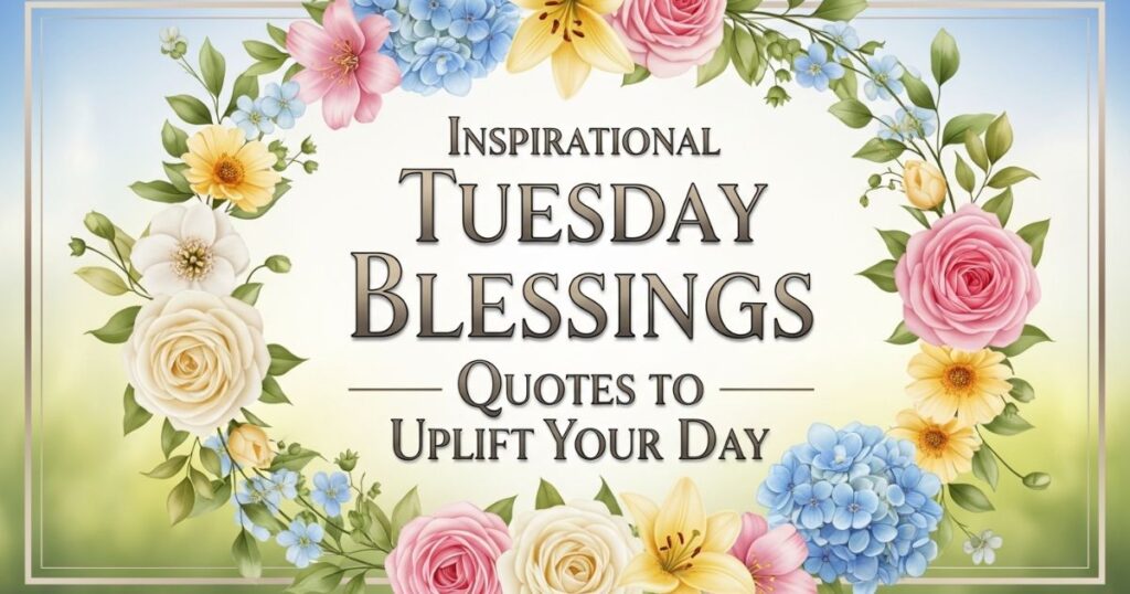 Inspirational Tuesday Blessings Quotes to Uplift Your Day