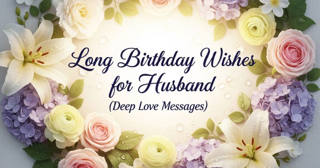 Long Birthday Wishes for Husband (Deep Love Messages)