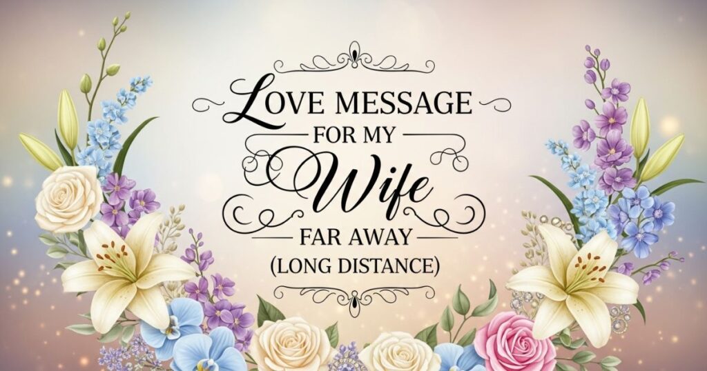 Love Message for My Wife Far Away (Long Distance)