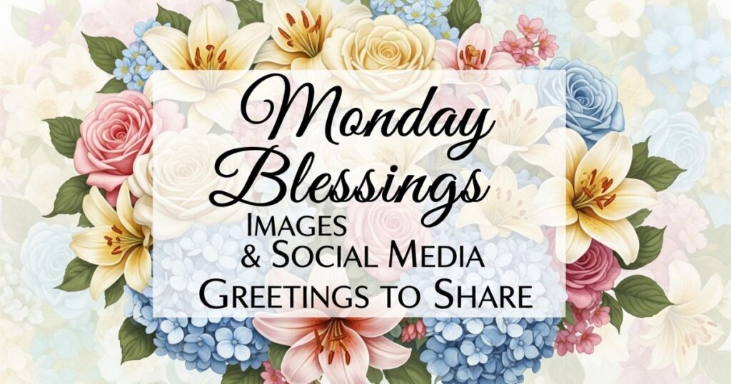 Monday Blessings Images & Social Media Greetings to Share