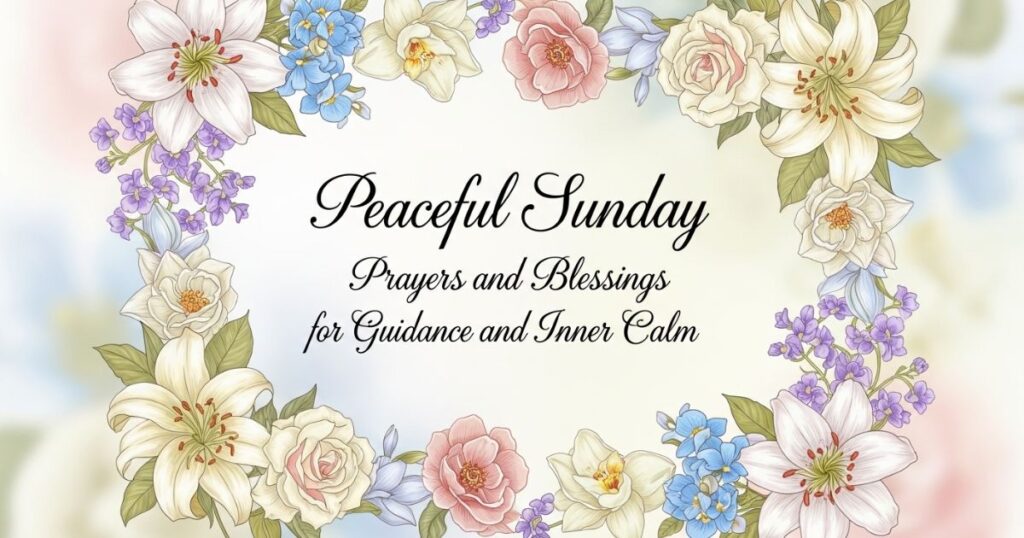 Peaceful Sunday Prayers and Blessings for Guidance and Inner Calm