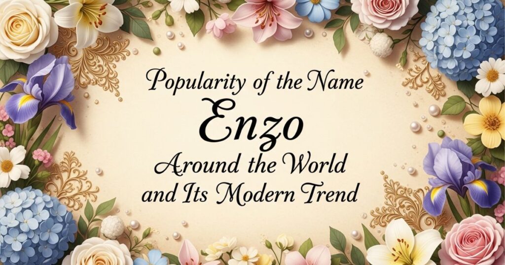 Popularity of the Name Enzo Around the World and Its Modern Trend