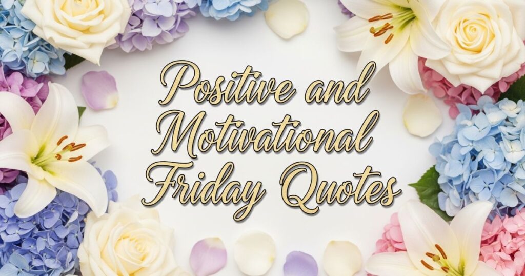 Positive and Motivational Friday Quotes