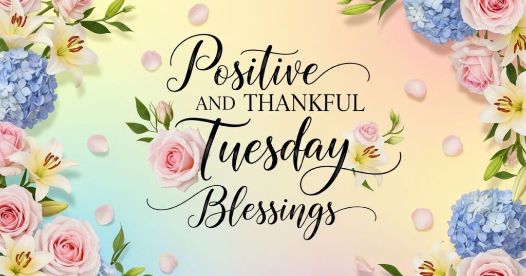 Positive and Thankful Tuesday Blessings