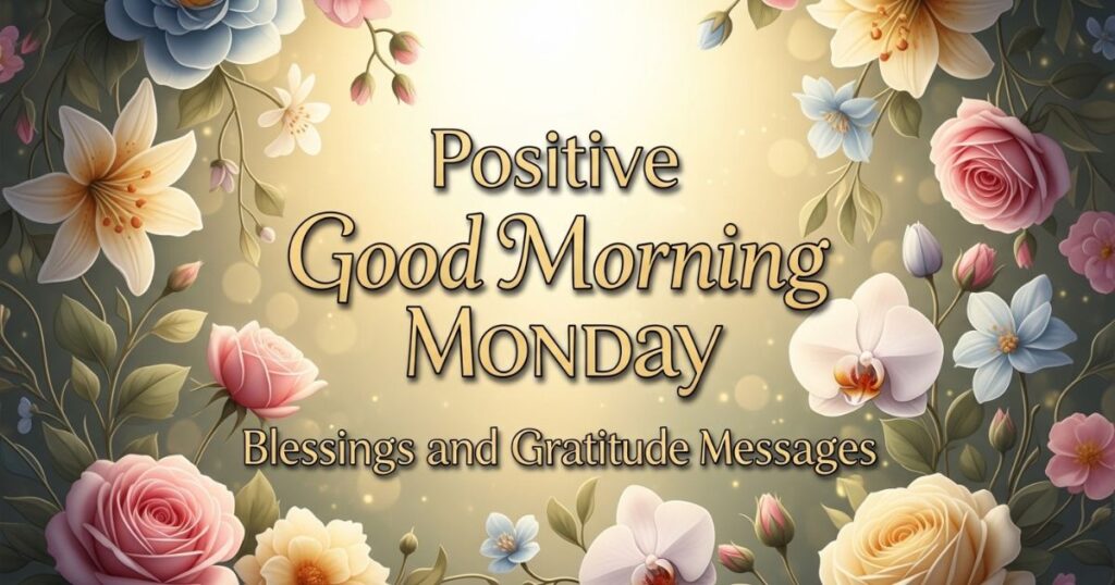 Positive Good Morning Monday Blessings and Gratitude Messages