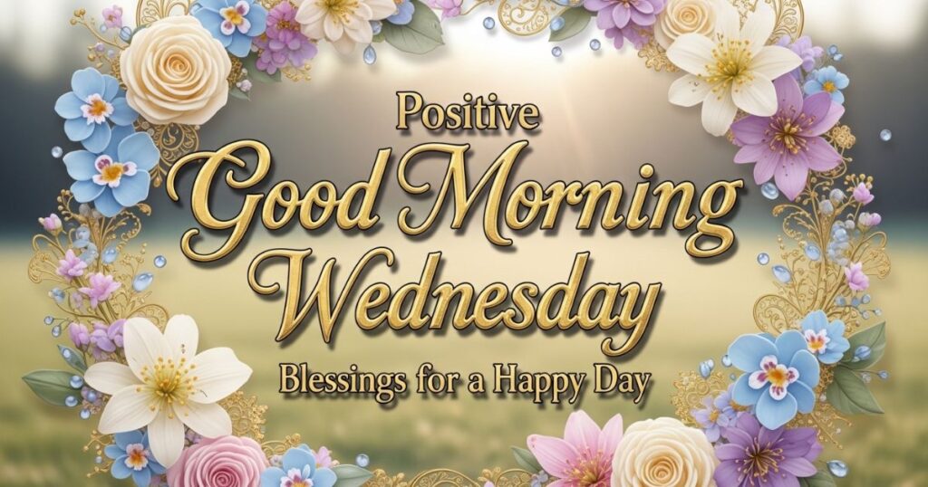 Positive Good Morning Wednesday Blessings for a Happy Day