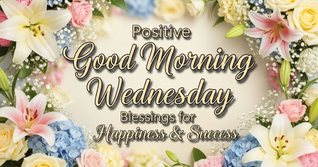 Positive Good Morning Wednesday Blessings for Happiness & Success