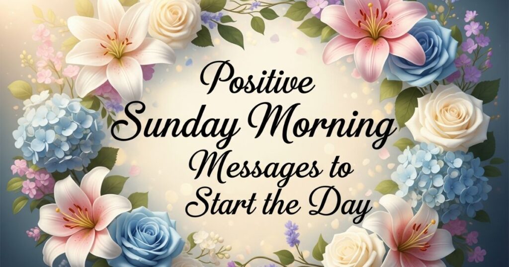 Positive Sunday Morning Messages to Start the Day