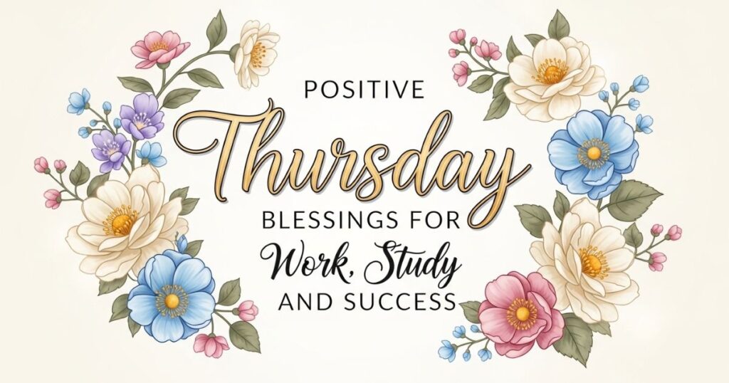 Positive Thursday Blessings for Work, Study, and Success