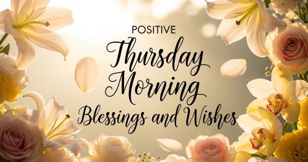 Positive Thursday Morning Blessings and Wishes