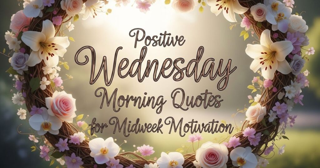 Positive Wednesday Morning Quotes for Midweek Motivation