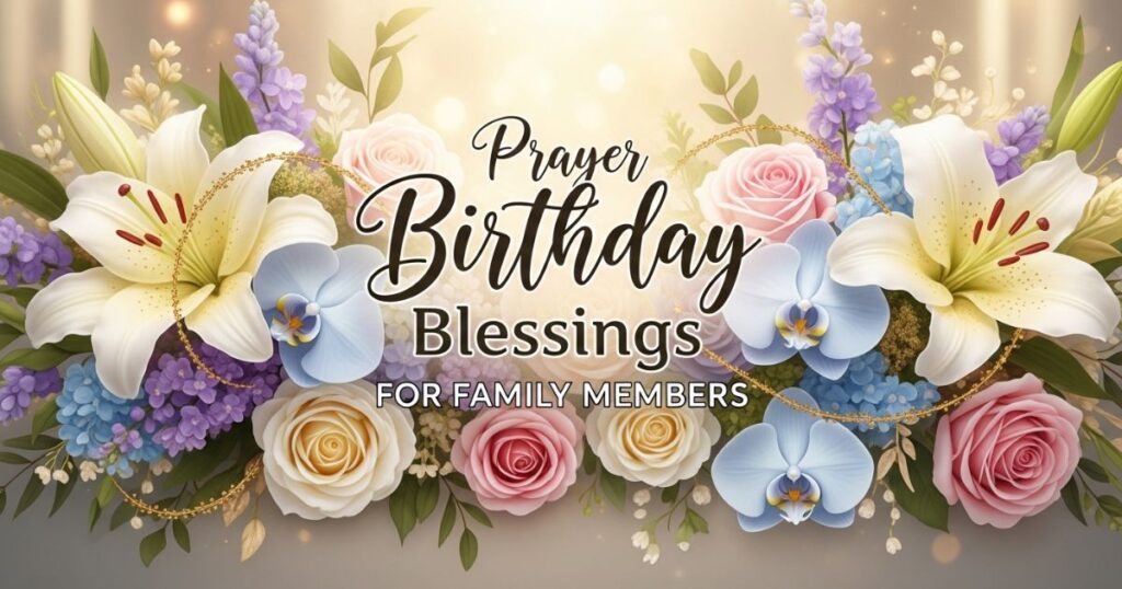 Prayer Birthday Blessings for Family Members