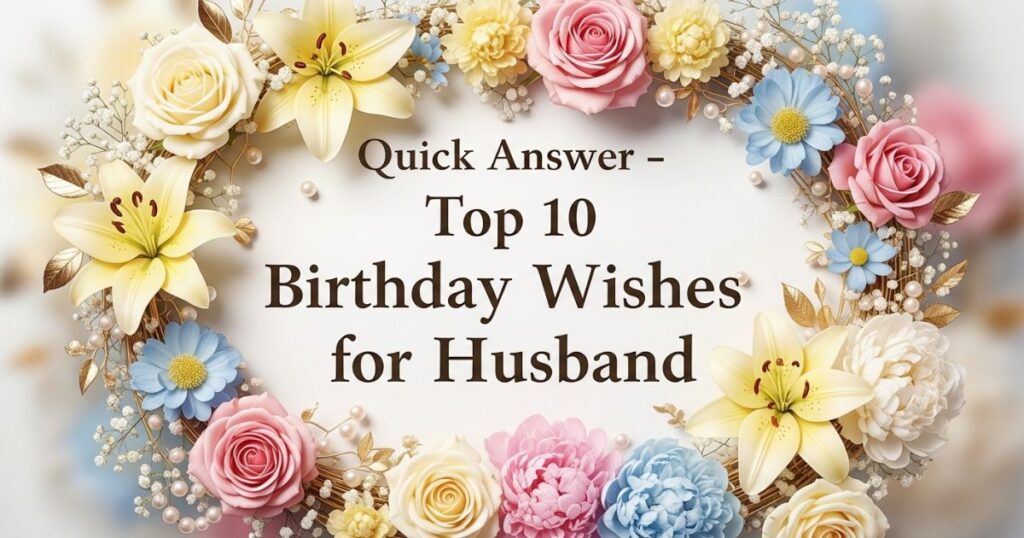 Quick Answer – Top 10 Birthday Wishes for Husband
