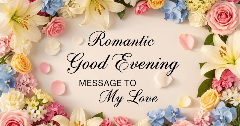 Romantic Good Evening Message to My Love