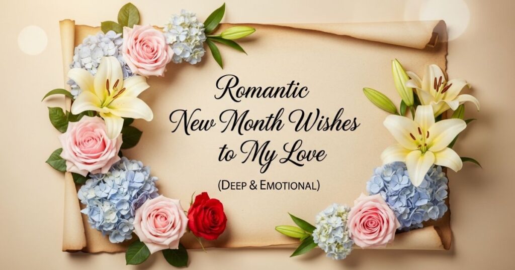 Romantic New Month Wishes to My Love (Deep & Emotional)