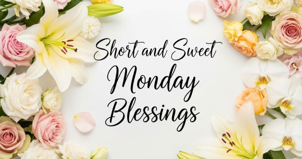 Short and Sweet Monday Blessings