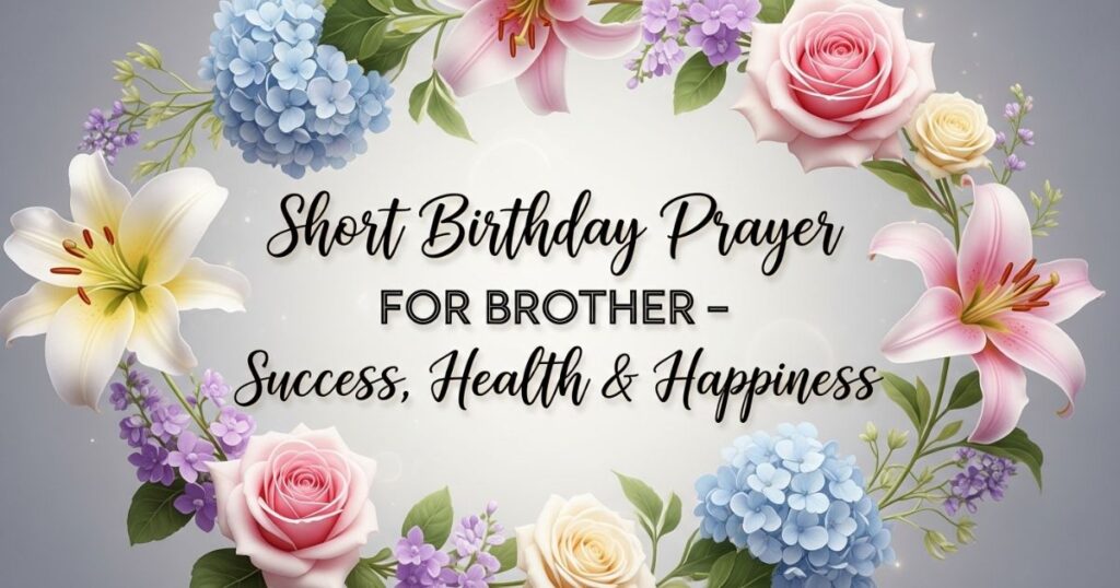 Short Birthday Prayer for Brother – Success, Health & Happiness