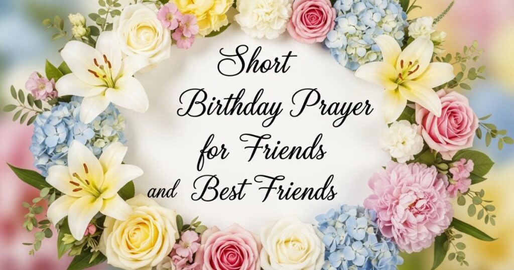 Short Birthday Prayer for Friends and Best Friends