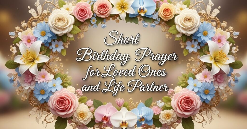 Short Birthday Prayer for Loved Ones and Life Partner
