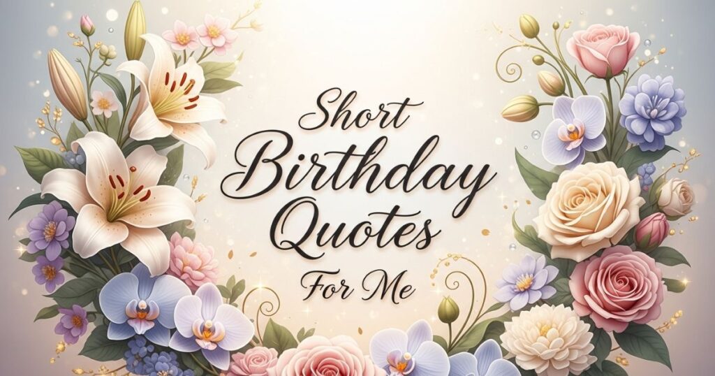 Short Birthday Quotes For Me