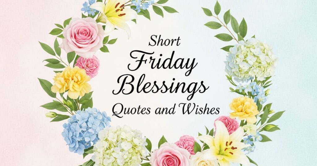 Short Friday Blessings Quotes and Wishes