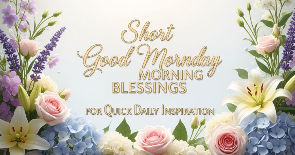 Short Good Monday Morning Blessings for Quick Daily Inspiration