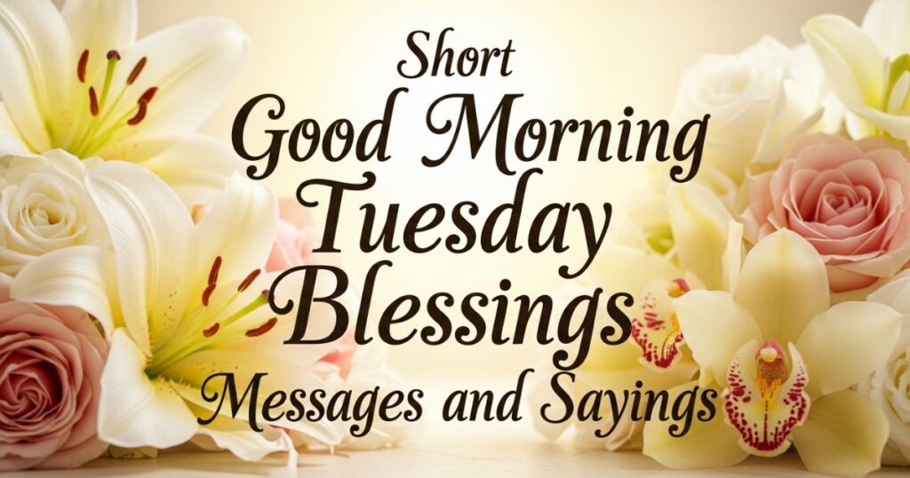Short Good Morning Tuesday Blessings Messages and Sayings